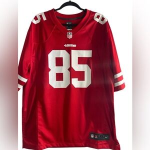 49ers Nike Red and White Football Jersey, size XL